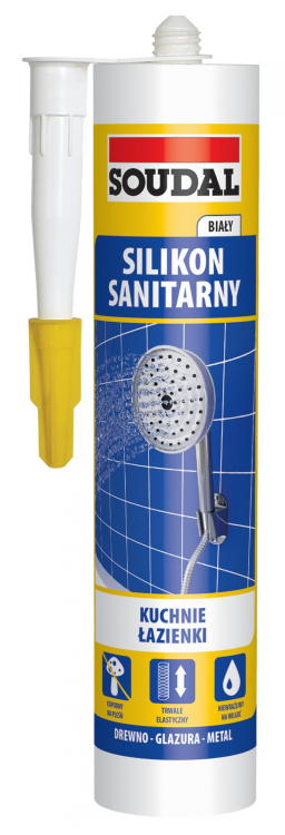 SOUDAL Silikon sanitarny biały 280 ml