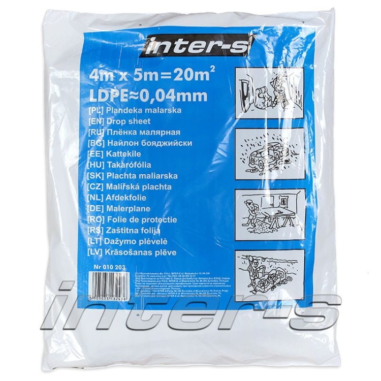 MOTIVE Plandeka malarska 4/5m