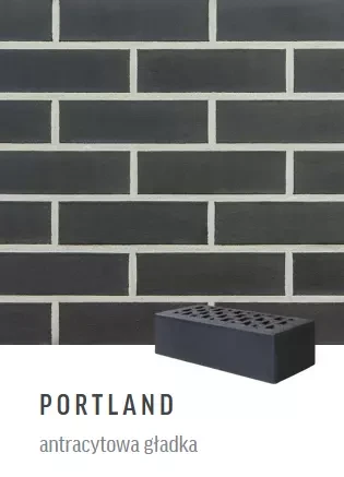 Cegła klinkierowa Roben Portland 10 (antracytowa gładka)