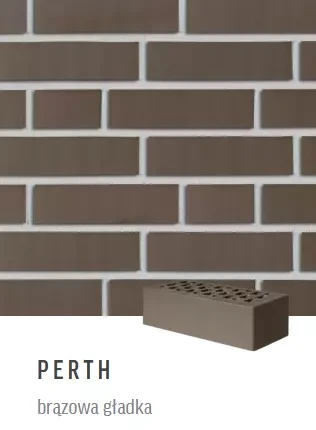 Cegła klinkierowa Roben Perth 50 (brązowa gładka)