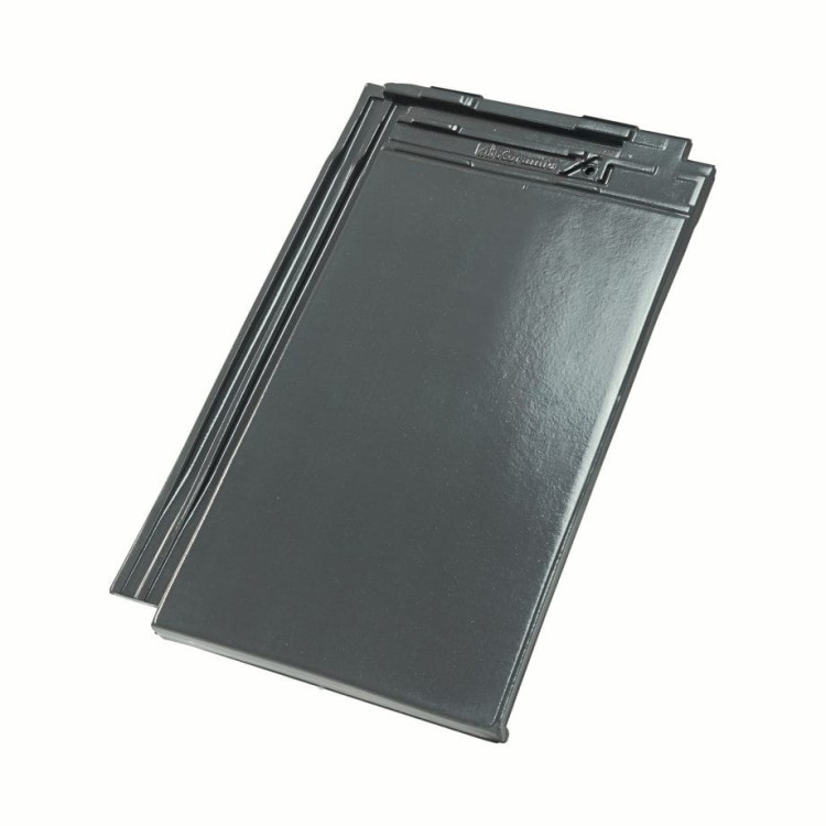 Dachówka ceramiczna płaska Wienerberger Koramic Orea 9 grafitowa angobowana szlachetna