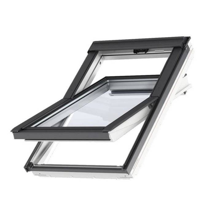 VELUX Okno drewniano-poliuretanowe 3-szybowe GLU 0061 (MK08 78x140), Biały