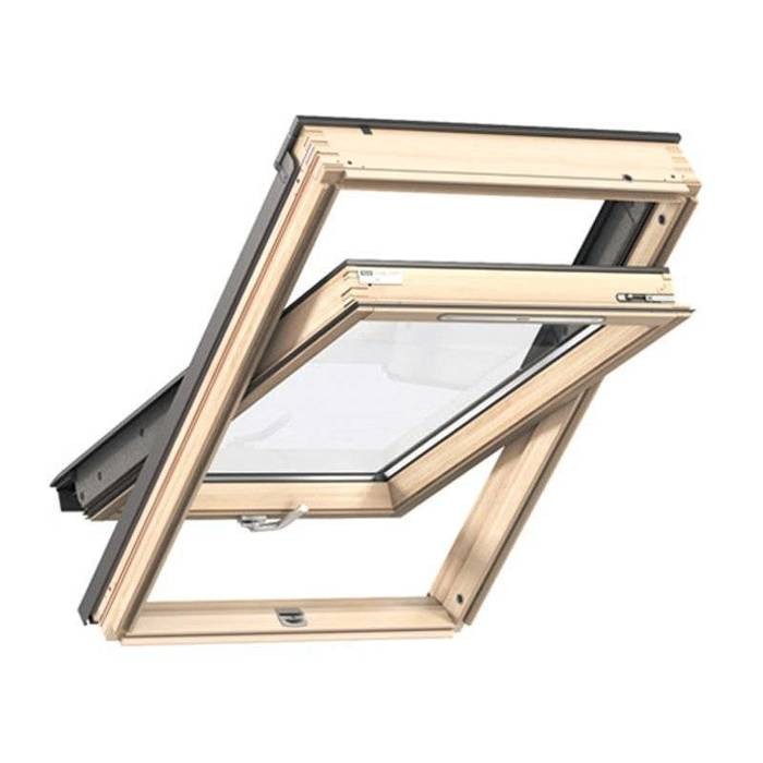 VELUX Okno drewniane 2-szybowe otwierane od dołu GZL 1051B (MK06 78x118)