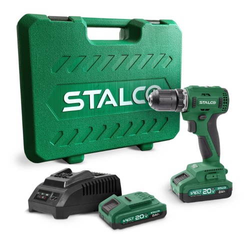 STALCO Zestaw wiertarko-wkrętarka DS20-55BL AKU 2x 2Ah