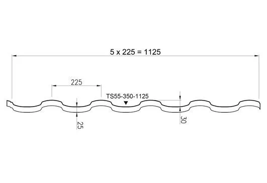 Ruukki Adamante rysunek techniczny