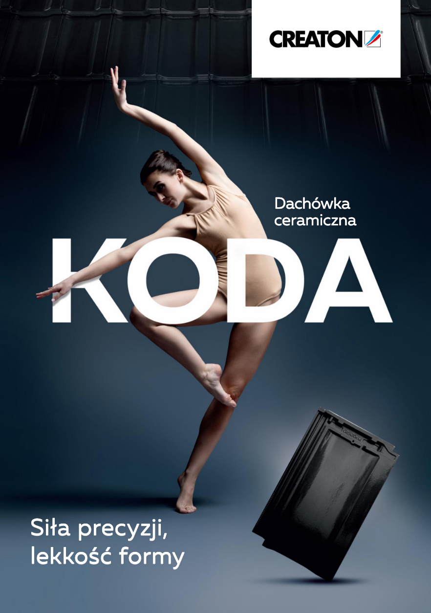 NOWY WARIANT DACHÓWKI CERAMICZNEJ KODA FINESSE CZARNA GLAZURA