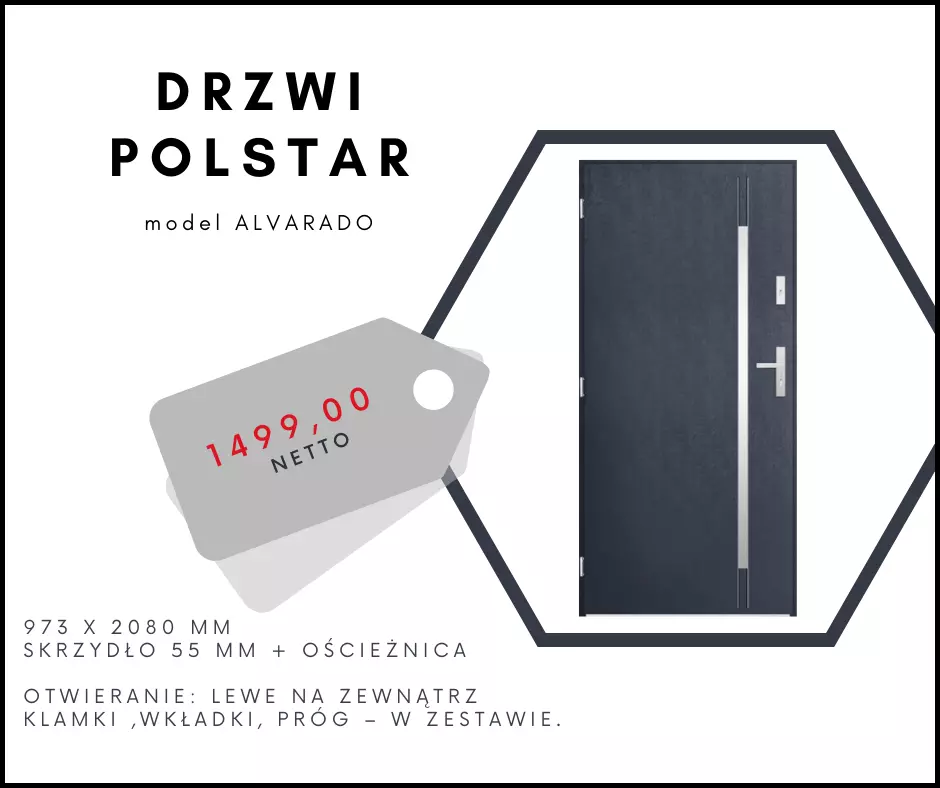 PROMOCJA - DRZWI ZEWNĘTRZNE POLSTAR ALVARADO